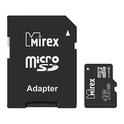 Карта памяти Mirex microSDHC 16GB (13613-AD10SD16)