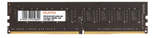 Оперативная память QUMO 16GB DDR4 QUM4U-16G2666P19