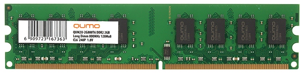 Оперативная память QUMO 2GB DDR2 QUM2U-2G800T6