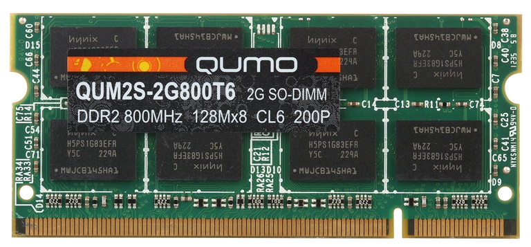 Оперативная память QUMO 2GB DDR2 SO-DIMM QUM2S-2G800T6
