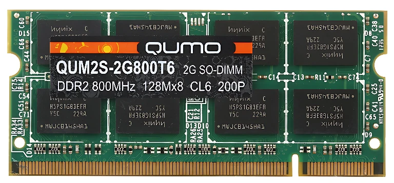 Оперативная память QUMO 2GB DDR2 SO-DIMM QUM2S-2G800T6