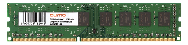 Оперативная память QUMO 4GB DDR3 QUM3U-4G1600С11