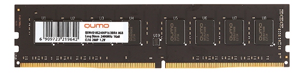 Оперативная память QUMO 4GB DDR4 QUM4U-4G2400C16