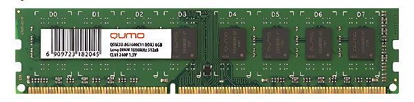 Оперативная память QUMO 8GB DDR3 QUM3U-8G1600C11R