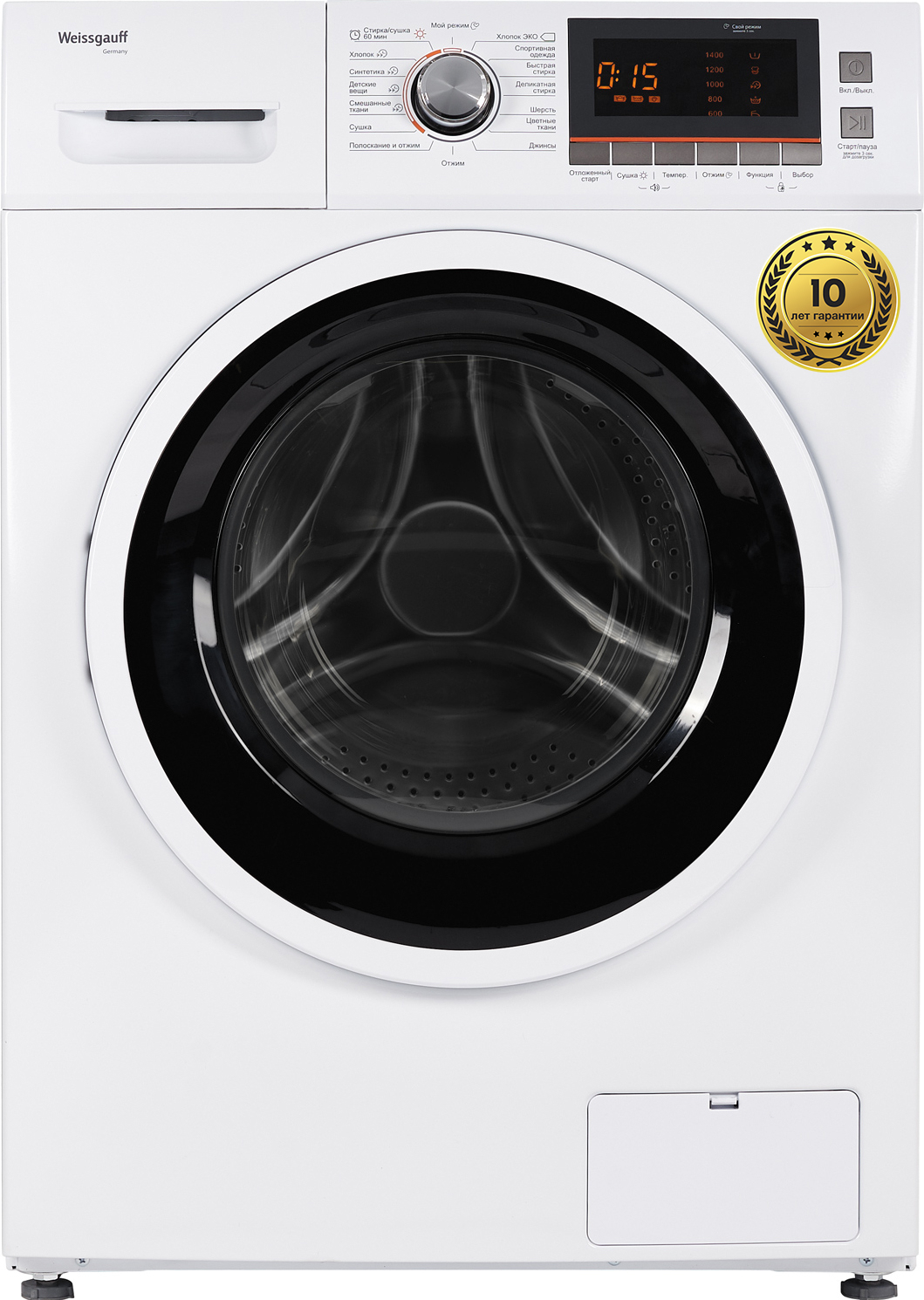 Стирально-сушильная машина WEISSGAUFF WMD 6160 D