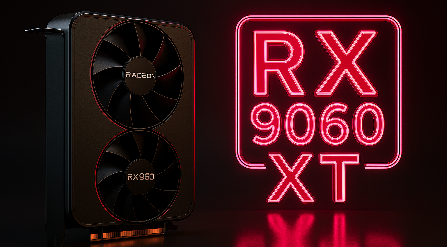 AMD Radeon RX 9060 XT - розовая V