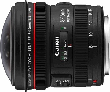 Объектив Canon EF 8-15mm f/4.0L Fisheye USM