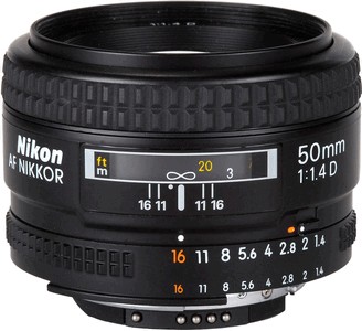 Объектив Nikon 50mm f/1.4D AF Nikkor