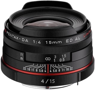 Объектив PENTAX HD DA 15mm F/4 ED AL Limited