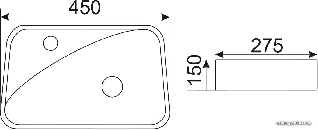 Умывальник CeramaLux 9275R