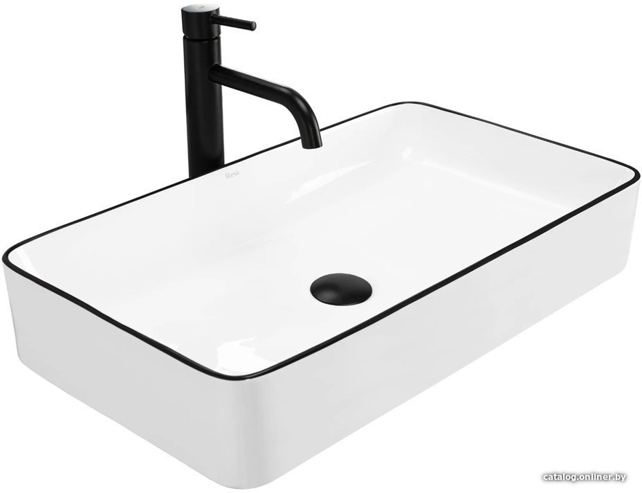 Умывальник Rea Denis Black Edge U6513