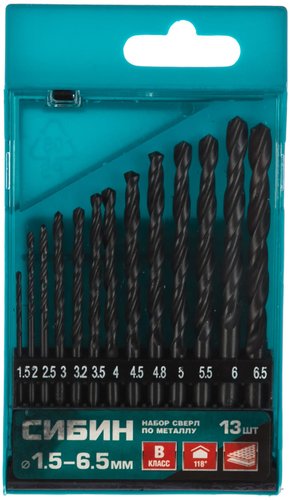 Набор сверл Сибин 29610-H13