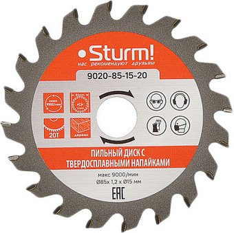 Пильный диск Sturm 9020-85-15-20