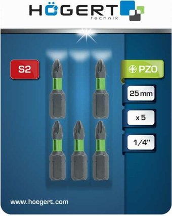 Набор бит Hoegert Technik HT1S125