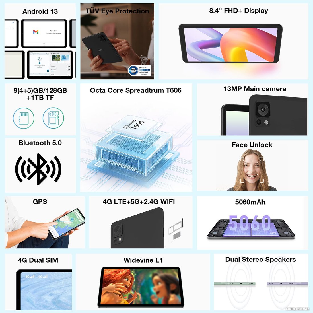 Планшет Doogee T20mini 4GB/128GB LTE