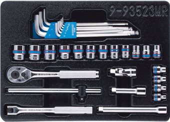 Набор головок слесарных King Tony 9-93523MR