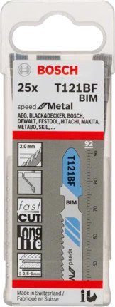 Набор пильных полотен Bosch T121BF 2608636703