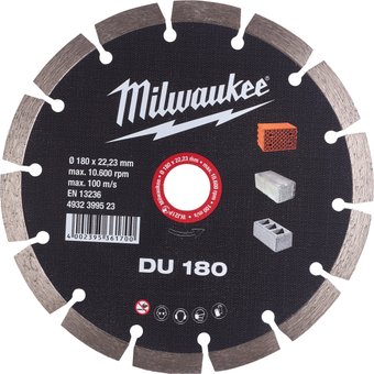 Отрезной диск алмазныйMilwaukee DU 4932399523