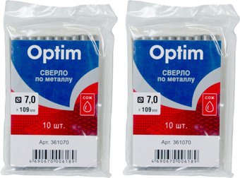 Набор сверл Optim 361070.21