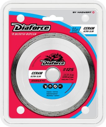 Отрезной диск алмазныйDiaforce Ceram Ultra Slim 514125U