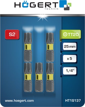 Набор бит Hoegert Technik HT1S137