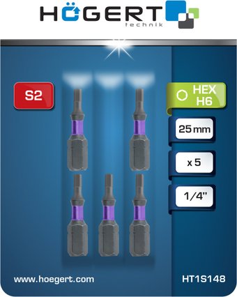 Набор бит Hoegert Technik HT1S148
