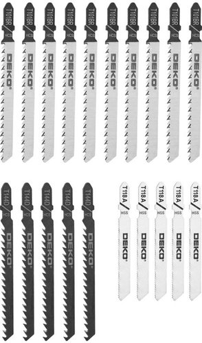 Набор пильных полотен Deko JSB20 063-4345