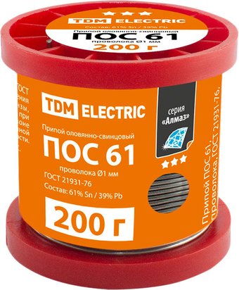 Припой TDM Electric Алмаз ПОС 61 SQ1025-0314