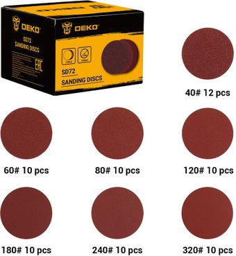 Шлифлист Deko SD72 065-0670