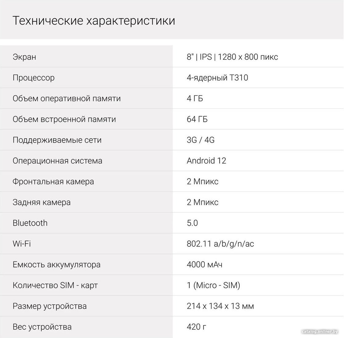 Детский планшет Digma Kids 8260C T310