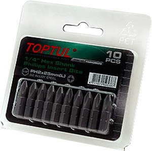 Набор бит Toptul FSBA0802 10 предметов