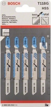 Набор пильных полотен Bosch 2608631012