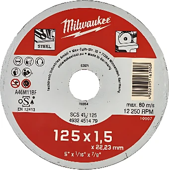 Отрезной диск Milwaukee SCS 41 4932451479
