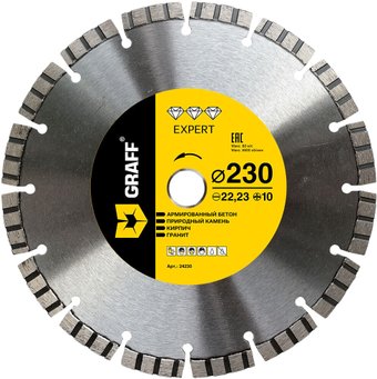 Отрезной диск алмазныйGRAFF 24230