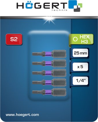Набор бит Hoegert Technik HT1S145