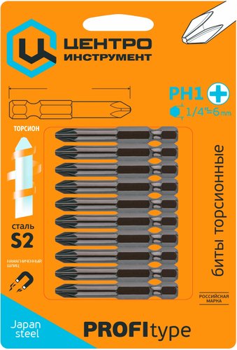 Набор бит Центроинструмент 1214