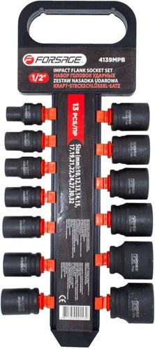 Набор головок слесарных FORSAGE F-4139MPB