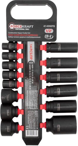 Набор головок слесарных ForceKraft FK-4149MPB
