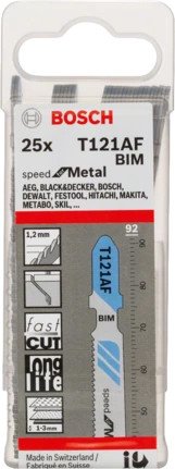 Набор пильных полотен Bosch T121AF 2608636700