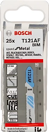 Набор пильных полотен Bosch T121AF 2608636700