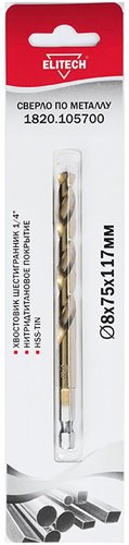 Сверло ELITECH 1820.105700