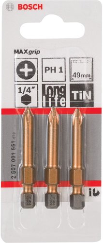 Набор бит Bosch 2607001551 3 предмета