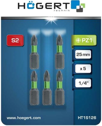 Набор бит Hoegert Technik HT1S126