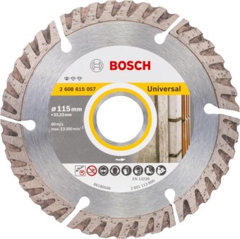 Отрезной диск алмазныйBosch Standard Universal 2608615057