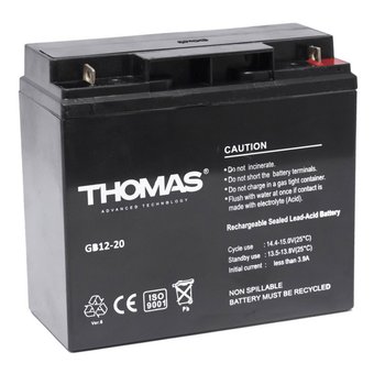 Аккумулятор для ИБП Thomas GB 12-20 Ah 12V20Ah