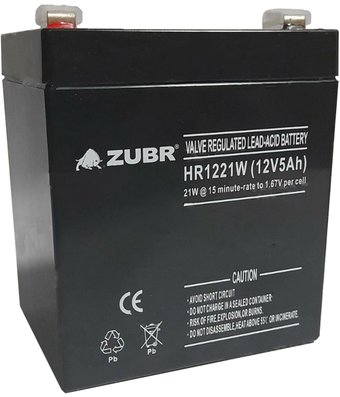 Аккумулятор для ИБП Zubr HR1221W 12V5Ah