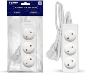 Удлинитель Tokov Electric TKE-C01-BU3-7-1