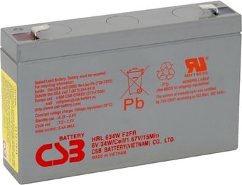 Аккумулятор для ИБП CSB Battery HRL634W F2FR