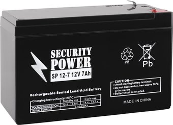 Аккумулятор для ИБП Security Power SP 12-7 F1