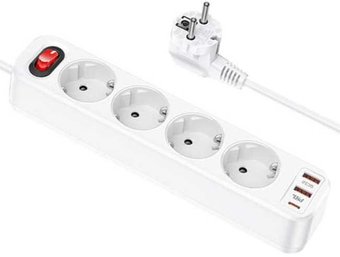 Сетевой фильтр Hoco NS1 Aura 4-bit